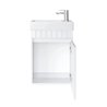 Uptrend MISENO 40 cm 1D0S zestaw szafka z umywalką Ideal Biały Mat (001-SU40-01+TR41355)