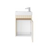 Uptrend MISENO 40 cm 1D0S zestaw szafka z umywalką Almond Mat (001-SU40-02+TR41355)