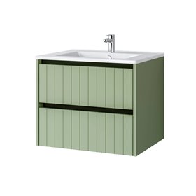 Uptrend MELITO 60 cm 0D2S zestaw szafką z umywalką Szałwia Mat (002-SU60-03+UP4530-600)