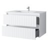 Uptrend MELITO 80 cm 0D2S zestaw szafką z umywalką Ideal Biały Mat (002-SU80-01+UP4530-800)