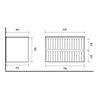 Uptrend MELITO 80 cm 0D2S zestaw szafką z umywalką Ideal Biały Mat (002-SU80-01+UP4530-800)