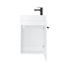 Uptrend NAVA 40 cm 1D0S zestaw szafka z umywalką Biały Mat - uchwyt czarny (004-SU40-01+TR41355)