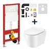 Uptrend Zestaw Yosemite stelaż BASIC SMART bezrantowa miska WC AMARO, uszczelka wygłuszająca (H502A+TR2217)