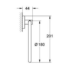 Wyprzedaż! Grohe Essentials Wieszak na ręcznik (40365DC1)
