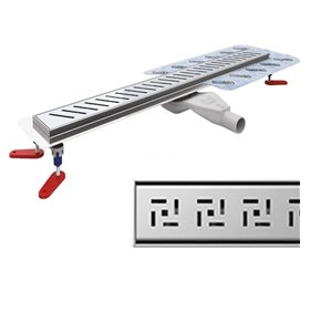 Wiper New Premium Tivano Odpływ liniowy 90 cm z obrotowym syfonem Snake 360 - Zestaw (Odpływ+Mankiet+Nóżki) (500.0730.01.090)