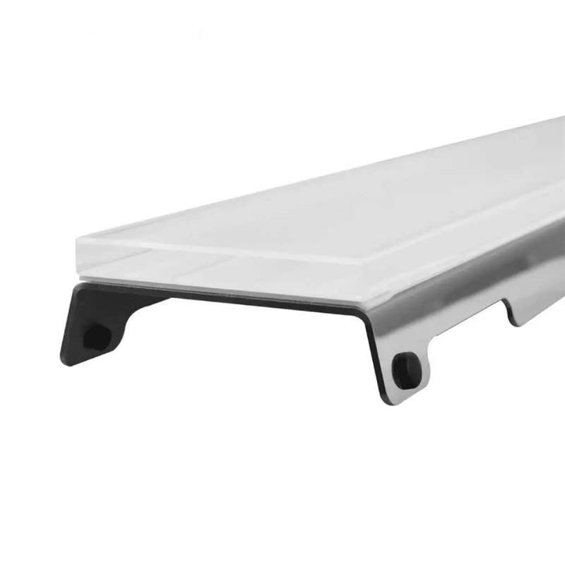 Wiper New Premium Glass White Odpływ liniowy 120 cm z obrotowym syfonem snake 360 - Zestaw (500.0731.01.120)
