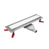Wiper New Premium Glass White Odpływ liniowy 120 cm z obrotowym syfonem snake 360 - Zestaw (500.0731.01.120)