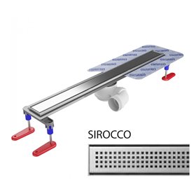 Wiper New Elite Sirocco Odpływ liniowy 60 cm z obrotowym syfonem snake 360 - Zestaw (500.0746.01.060)