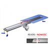 Wiper New MCR Revers Odpływ liniowy (do mikrocementu) 50 cm z syfonem snake 360 - Zestaw (500.0905.02.050)