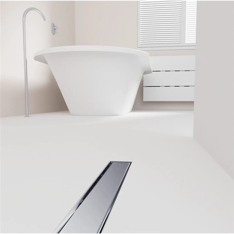 Wiper New MCR Revers Graphite Black Odpływ liniowy (do mikrocementu) 80 cm z syfonem snake 360 - Zestaw (500.0905.54.080)