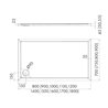 Schedline Estima Brodzik Akrylowy Prostokątny 75x100 cm (3SP.E2P-75100)