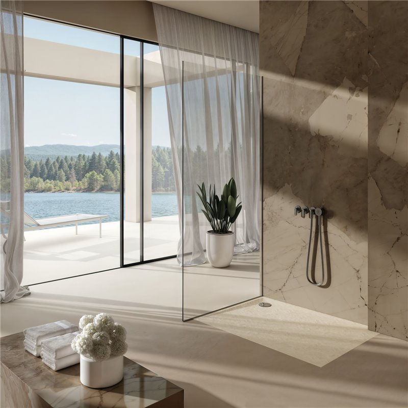 Schedline Libra Cashmere Stone Brodzik Akrylowy Prostokątny Kaszmirowy kamień 80x110 cm (3SP.L1P-80110/PK/ST)