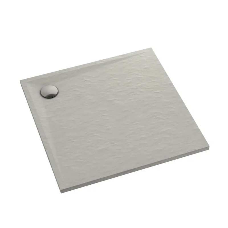 Schedline Libra Cement Stone Brodzik Akrylowy Kwadratowy Cementowy kamień 80x80 cm (3SP.L1K-8080/CT/ST)