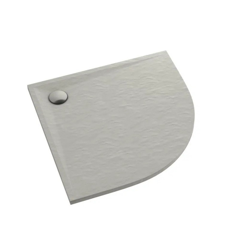 Schedline Libra Cement Stone Brodzik Akrylowy Półokrągły Cementowy kamień 90x90 R55 cm (3SP.L1O-9090/CT/ST)
