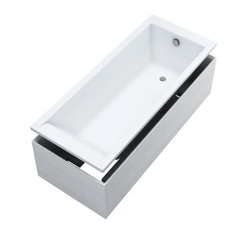 Schedline Maio Set Wanna prostokątna biała + nośnik stabilizujący 170x70 cm (3WST.MS2P-17070)