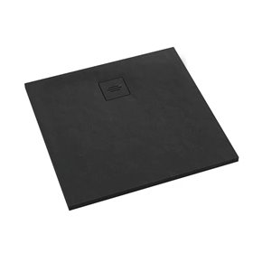 Schedline Protos Black Stone Brodzik Akrylowy Kwadratowy Czarny kamień (odpływ na boku) 90x90 cm (3SP.P2K-9090/C/ST-M1/C/ST)