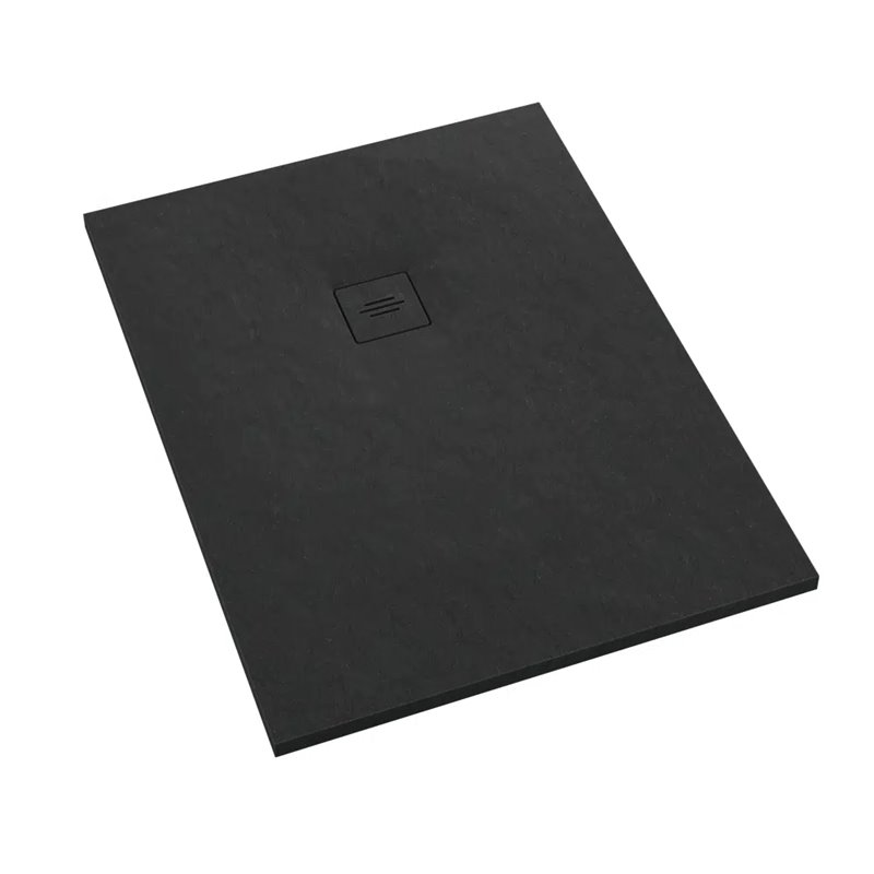 Schedline Protos Black Stone Brodzik Akrylowy Prostokątny Czarny kamień 90x180 cm (3SP.P1P-90180/C/ST-M1/C/ST)