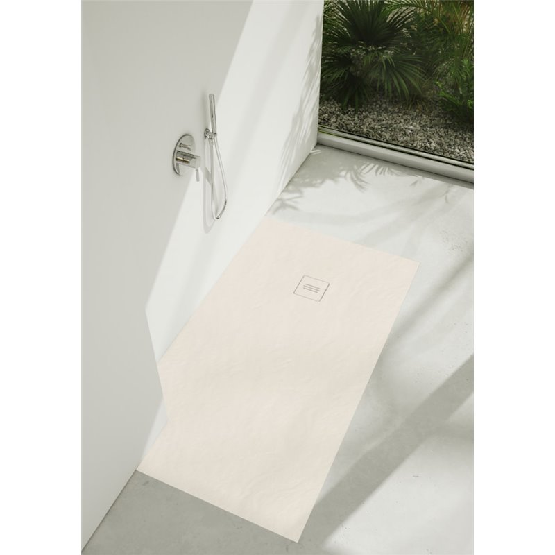 Schedline Protos Cashmere Stone Brodzik Akrylowy Prostokątny Kaszmirowy kamień 80x170 cm (3SP.P1P-80170/PK/ST-M1/PK/ST)