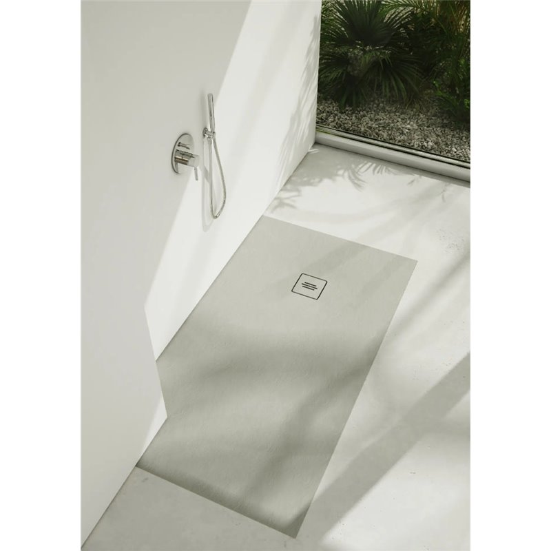 Schedline Protos Cement Stone Brodzik Akrylowy Prostokątny Cementowy kamień 100x180 cm (3SP.P1P-100180/CT/ST-M1/CT/ST)
