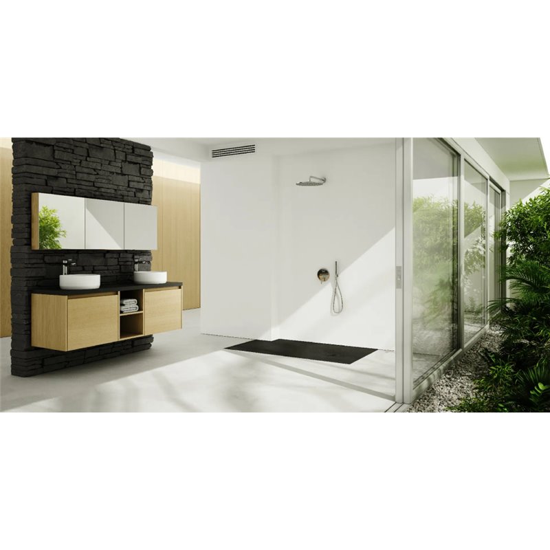 Schedline Protos Grey Stone Brodzik Akrylowy Prostokatny Szary kamień 90x140 cm (3SP.P1P-90140/S/ST-M1/S/ST)