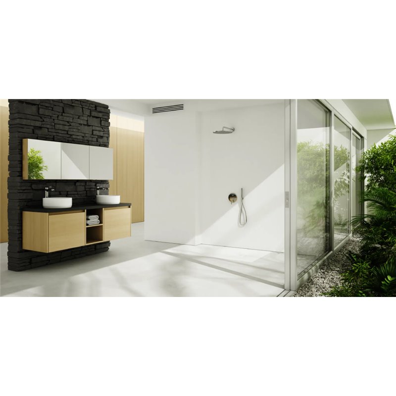 Schedline Protos Smooth White Brodzik Akrylowy Prostokatny Biały gładki 80x140 cm (3SP.P1P-80140-M1)
