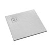 Schedline Protos White Stone Brodzik Akrylowy Kwadratowy Biały kamień (odpływ w rogu) 80x80 cm (3SP.P1K-8080/B/ST-M1/B/ST)