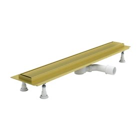 Schedline Regular Line Gold Odpływ liniowy złoty z maskownicą steel 60x8 cm (SOLSTZ-60080)