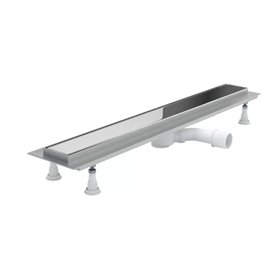 Schedline Regular Line Chrom Odpływ liniowy chrom z maskownicą steel 80x8 cm (SOLSL-80080)