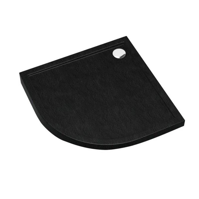 Schedline Sharper Black Stone Brodzik Akrylowy Półokrągły 90x90 cm (3S.S1O-9090/C/ST)