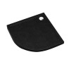 Schedline Sharper Black Stone Brodzik Akrylowy Półokrągły 90x90 cm (3S.S1O-9090/C/ST)