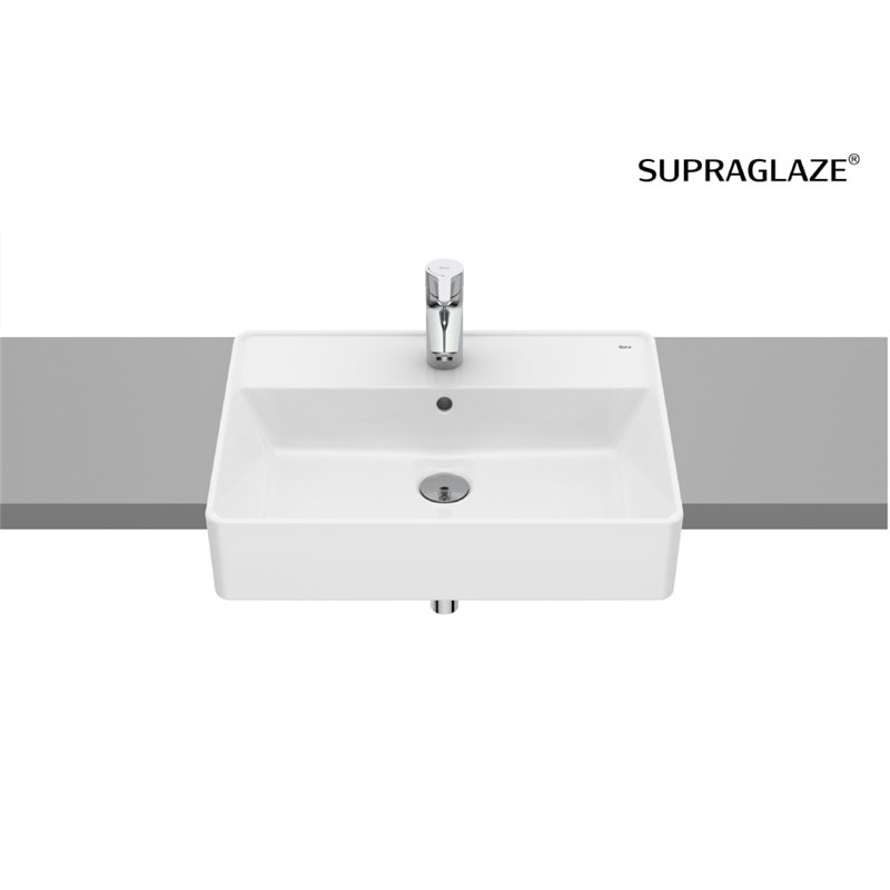 Roca Gap Umywalka półblatowa 55x42 cm Supraglaze® (A3270YGS00)