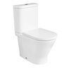 Roca Gap ROUND Miska WC do kompaktu Rimless 60 cm wersja przyścienna Supraglaze® (A3420N7S00)