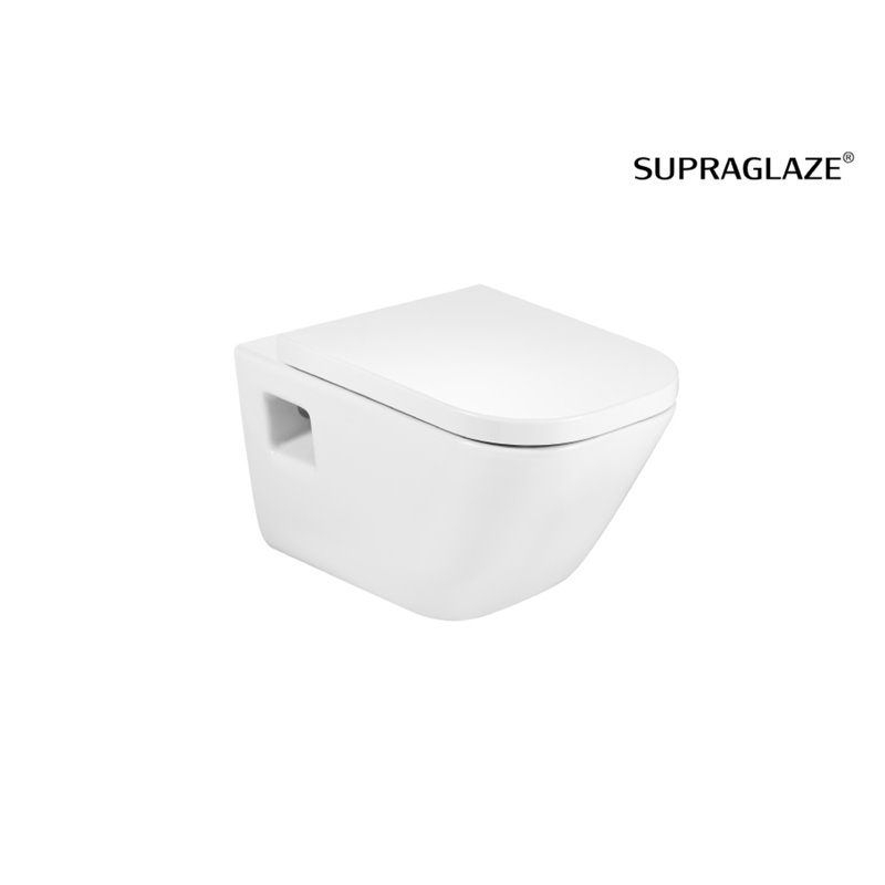 Roca Gap SQUARE Rimless Miska WC podwieszana 54 cm (odkryte mocowania) (A34647FS00)