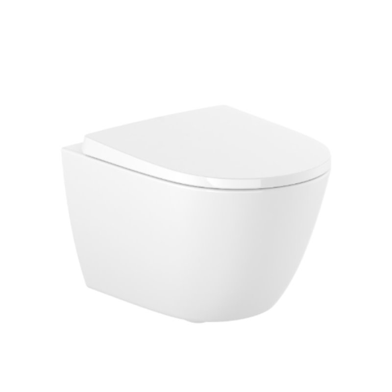 Roca Ona ONA COMPACTO ZESTAW Miska wc podwieszana Rimless + deska wolnoopadająca duroplast (A34H689000)