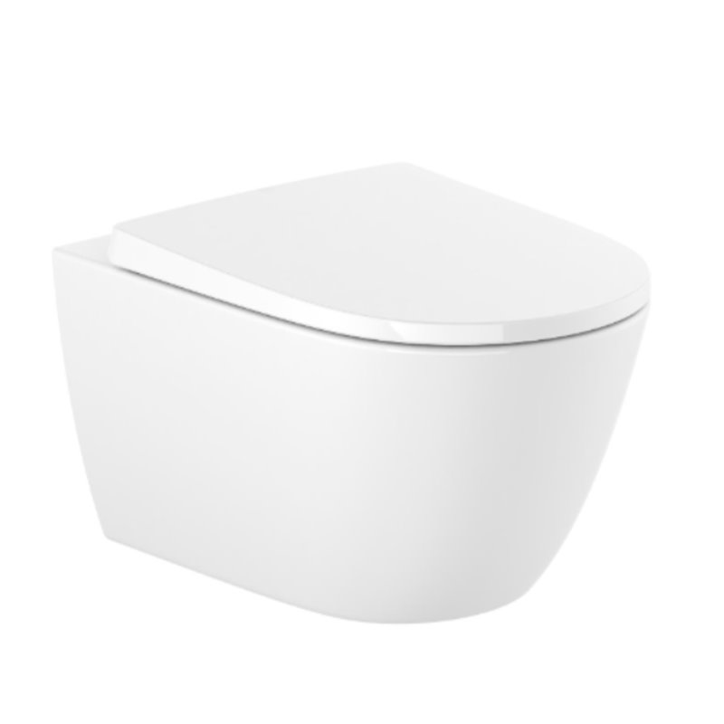 Roca Ona ONA Miska WC podwieszana Rimless 53 cm biały połysk (A346687000)