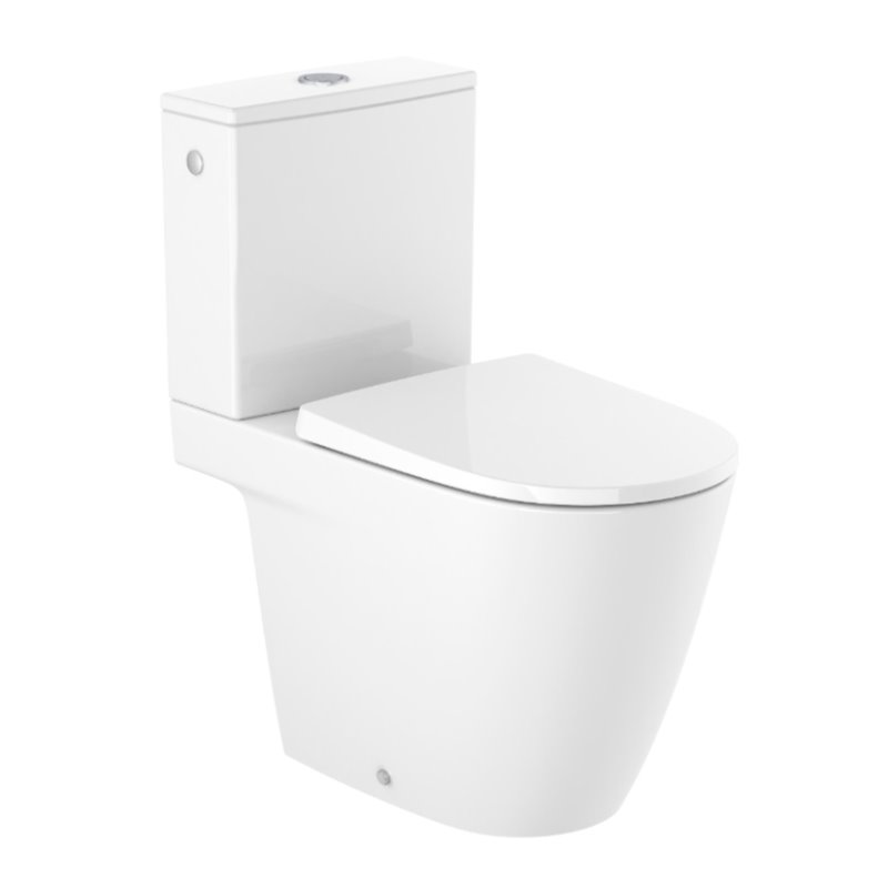 Roca Ona ONA Miska WC do kompaktu Rimless 67,5 cm odpływ podwójny biały połysk (A342687000)