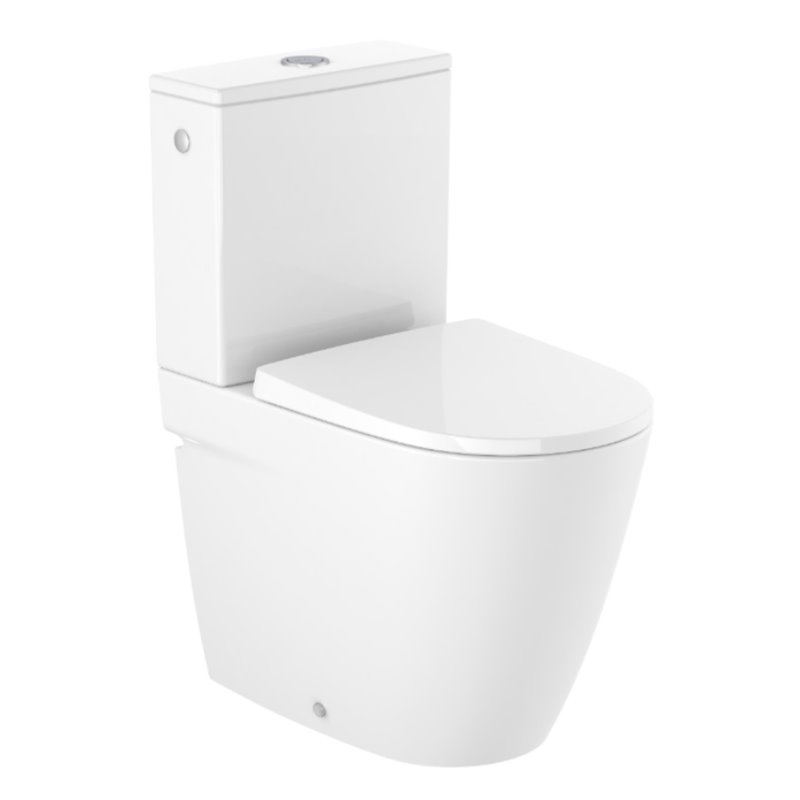 Roca Ona ONA Miska WC do kompaktu Rimless 60 cm przyścienna odpływ podwójny biały połysk (A342688000)