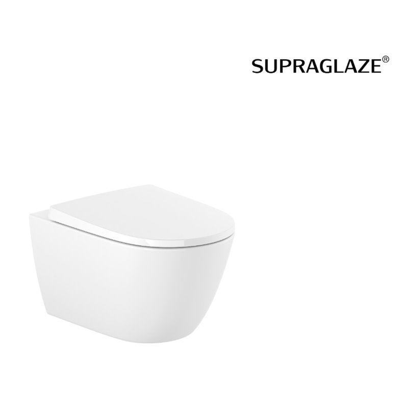 Roca Ona ONA Miska WC podwieszana Rimless Vortex 53 cm Supraglaze® (A34668CS00)