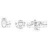 Roca Ona ONA Miska WC podwieszana Rimless 53 cm czarny mat (A346687080)