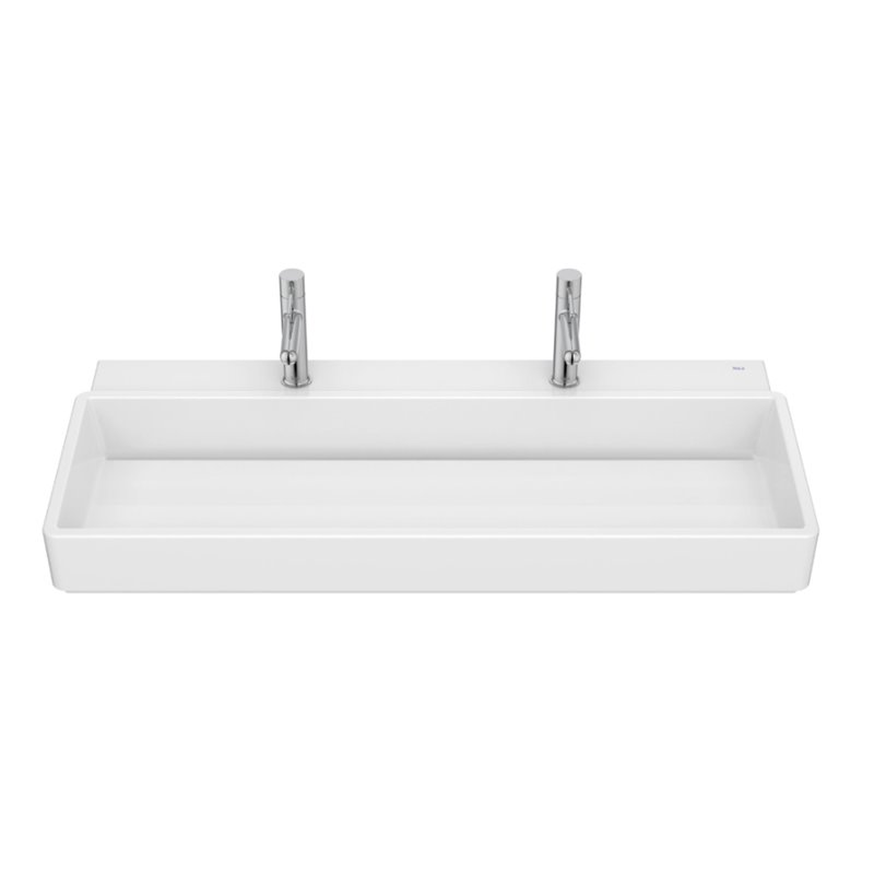 Roca Tura Umywalka ścienna / meblowa 100x43 cm z 2 otworami na baterię (A327699000)