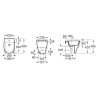 Roca Tura Bidet stojący 50 cm Supraglaze® (A357697S00)