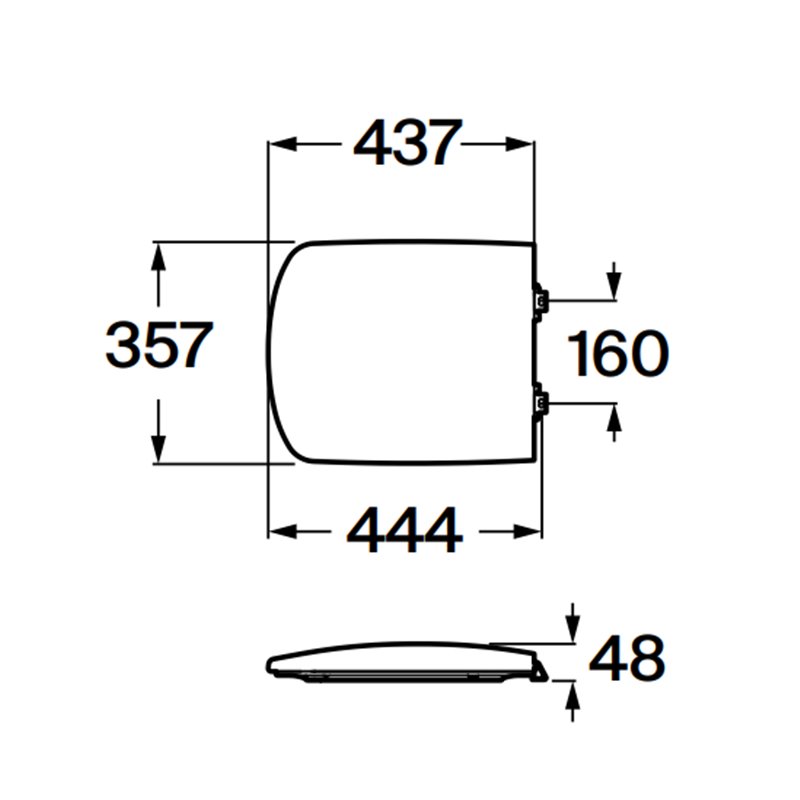 Roca Sidney Deska wc twarda (A801380004)