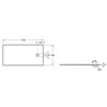 Roca Magma Brodzik prostokątny Stonex® 170 x 90 cm niski syfon kolor beżowy (APE016A438403650)