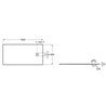 Roca Magma Brodzik prostokątny Stonex® 180 x 90 cm niski syfon kolor beżowy (APE0170838403650)