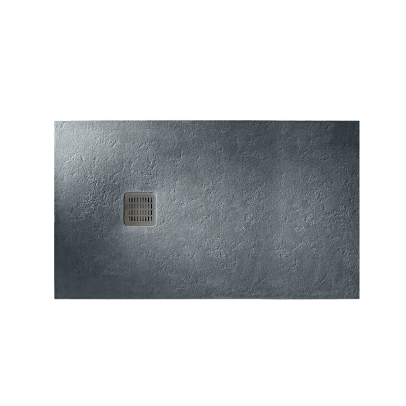 Roca Terran Brodzik prostokątny 140 x 100 cm syfon w komplecie Szary łupek (AP1015783E801200)