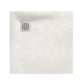 Roca Terran Brodzik kwadratowy 80 x 80 cm syfon w komplecie Beżowy (AP10332032001650)