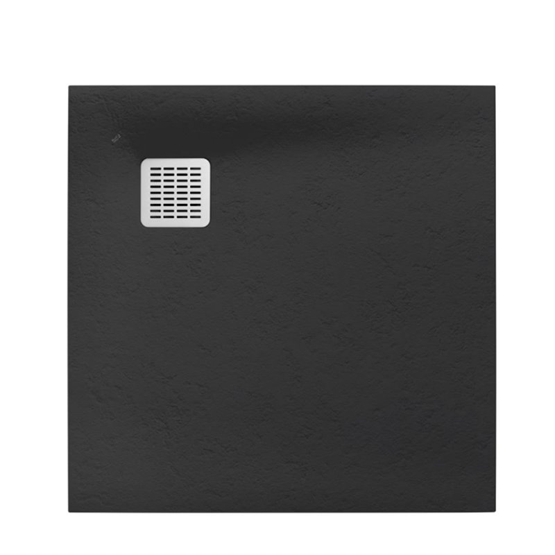 Roca Terran Brodzik kwadratowy 100 x 100 cm syfon w komplecie Onyks (AP1033E83E801640)