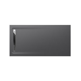 Roca Aquos Brodzik prostokątny 180 x 90 cm syfon w komplecie szary łupek (AP60170838401200)