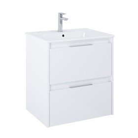 Roca Alpine Szafka łazienkowa 60 cm z 2 szufladam z umywalką Victoria Biały połysk (A857863806+A32799E000)