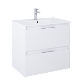 Roca Alpine Szafka łazienkowa 70 cm z 2 szufladami z umywalką Victoria Biały połysk (A857864806+A32799D000)